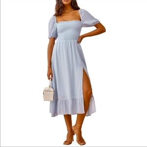 Reformation Meadow dress in Mineral